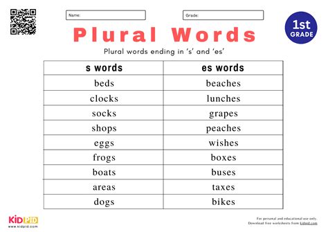 Spelling List Worksheets For Grade 1 - Kidpid