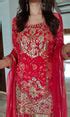 Tomato Pink Sharara Set – Label DC