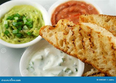 Turkish Bread and Dips 6 stock image. Image of buffet - 4485581
