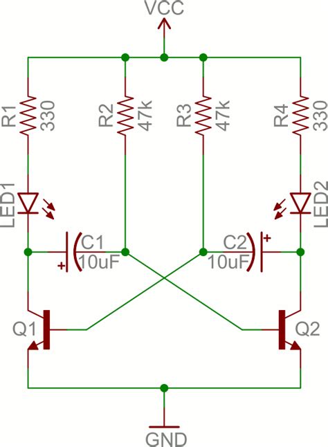 Astable Multivibrator Using Transistor Multisim 的图像结果
