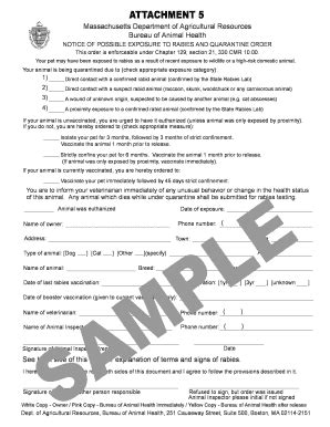 5a. Notice Of Possible Exposure To Rabies - Mass.Gov - Mass - Fill and ...