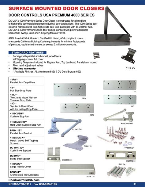 2017 Door Controls USA, Inc. Hardware Catalog by Door Controls USA - Issuu