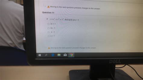 Solved If y=ex+x2+xx find dy/dx at x=1. 2e+1 2e−1 θ+1 Moving | Chegg.com