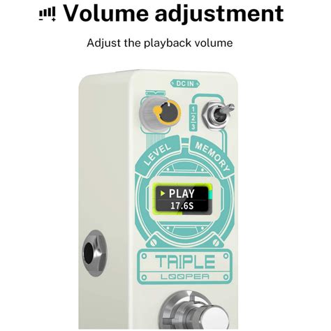 Donner Triple Looper Guitar Pedal, Loop Pedal with Screen, 3 Loops 30 ...