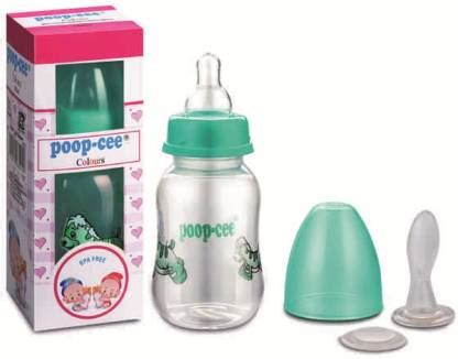 POOP-CEE Colours Multi Colour Printed Dumble Shape Baby Feeding Bottle ...
