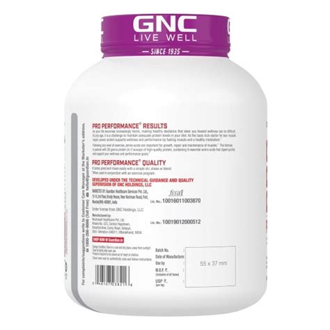 GNC Pro Performance Power Protein | 4 lbs | 60 Servings | Full Protein ...