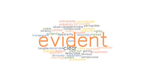 EVIDENT: Synonyms and Related Words. What is Another Word for EVIDENT ...
