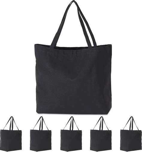Amazon.com - Koolmox 6-PACK 22x16x7.8'' Extra Large Canvas Tote Bags ...