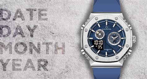 Buy Carlington Stainless Steel Analog- Digital Wrist Watch For Men-Ct ...