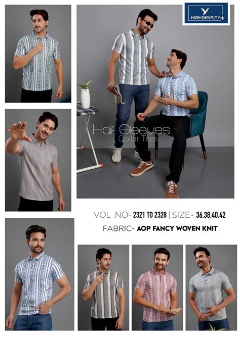 Collar Style Vol 2321-2328 High Density Aop Mens Tshirts Exporter ...