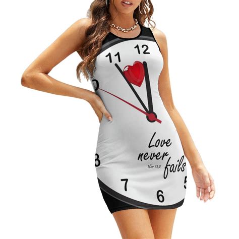 1 Cor 13 8 Sweetheart Knot Flared Dress Fashion Design Large Size Loose ...