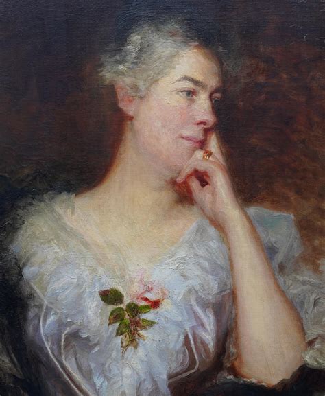 William Etty (circle) - Portrait of a Lady with Rose - British art Old ...