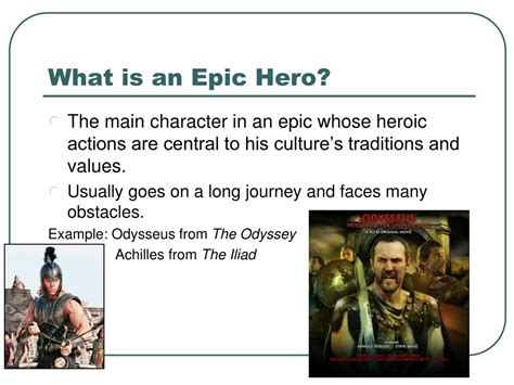 PPT - Greek Culture and History: Epics and the Epic Hero PowerPoint ...