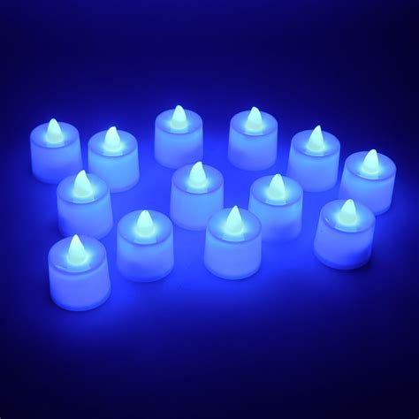 Blue LED Tea Light Candles (24 Pc) – themorphique.com