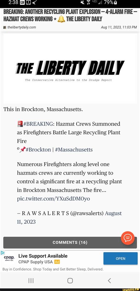 Ll BREAKING: ANOTHER RECYCLING PLANT EXPLOSION - 4-ALARM FIRE - HAZMAT ...