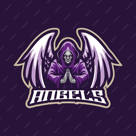 Premium Vector | Angels mascot logo design with modern illustration concept style for badge ...