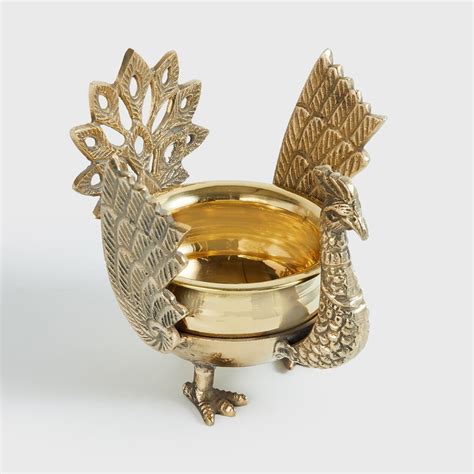 Buy Upasana Metal Peacock Decorative Bowl from Home Centre at just INR ...