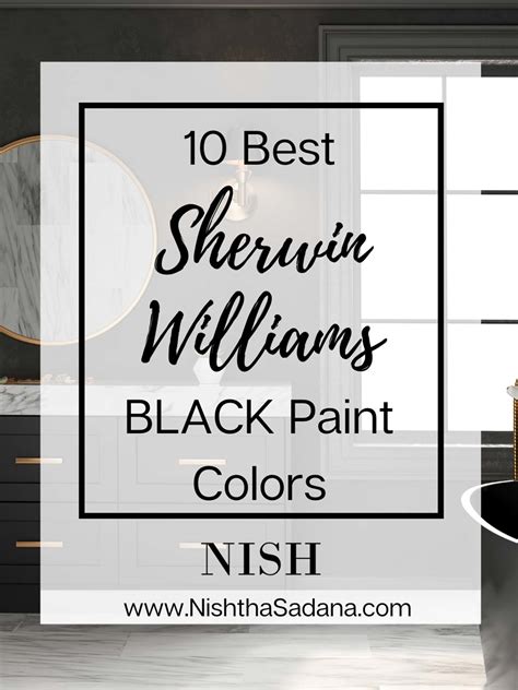 Best Sherwin Williams Black Paint at Madison Calder blog