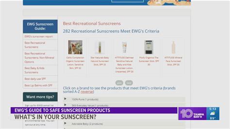 Environmental Working Group Sunscreen