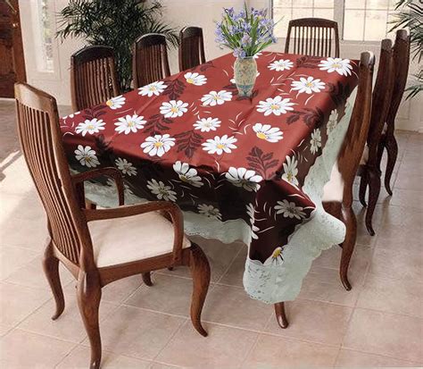 Buy Homerz Waterproof 6 to 8 Seater Dining Table Cover, 60 x 90 inch ...