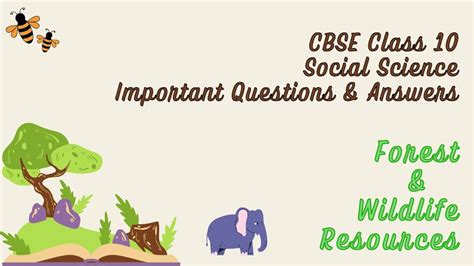 CBSE Class 10 Social Science Important Questions and Answers: Geography ...