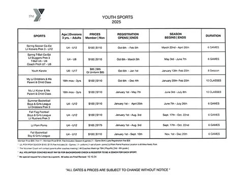 Youth Sports - Odessa Family YMCA
