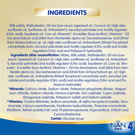 Buy NESTLE NAN PRO 4 BABY FOOD FOLLOW UP INFANT FORMULA (AFTER 18 ...