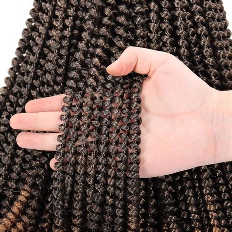 Buy 7 Packs Spring Twist Crochet Hair 12 Inch Passion Twist Crochet ...