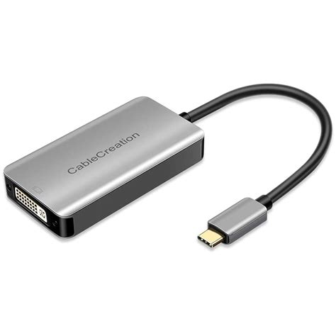 CableCreation USB C to Dual Link DVI-I Adapter, Active Type-C to DVI ...