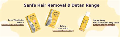 Sanfe Detan Wax Strips Pack of 20 | For Legs, Arms, Bikini Line | Easy ...