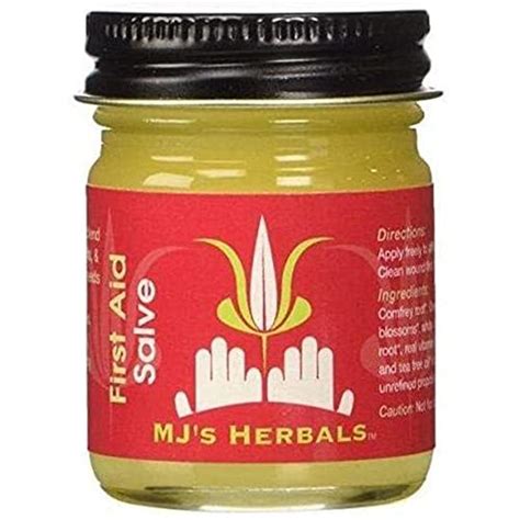 Buy MJ's Herbals First Aid Salve | Organic, All Purpose Treatment for ...