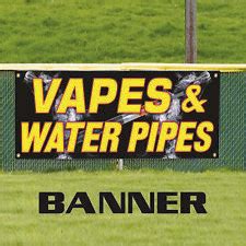 Buy Vapes & Water Pipes Banner Sign Bong Shop E-Cigs Weed Smoke Vapor ...