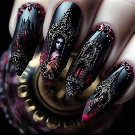 Pin by Max Berry on Other | Nail art, Halloween nails, Gothic nail art