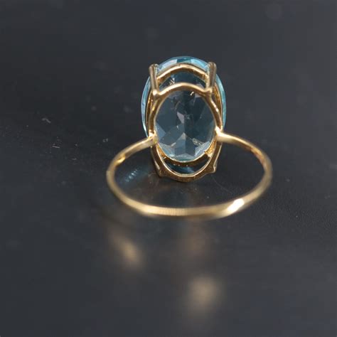 14K Blue Topaz Ring | EBTH