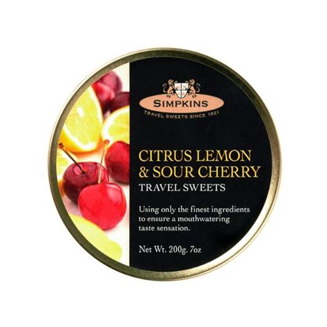Simpkins Citrus Lemon And Sour Cherry Drops | Candies | SnackZack ...