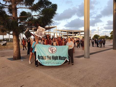 Reclaim the Night March , Rear of Artspace (Council Precinct) , Mackay ...