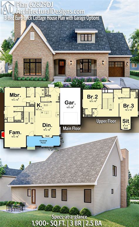 Brick Cottage Style House Plans