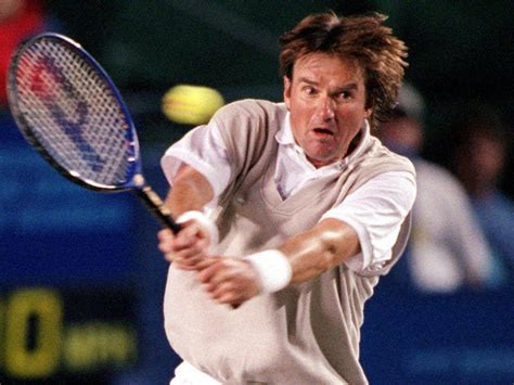 Download Tennis Legend Jimmy Connors in Action Wallpaper | Wallpapers.com