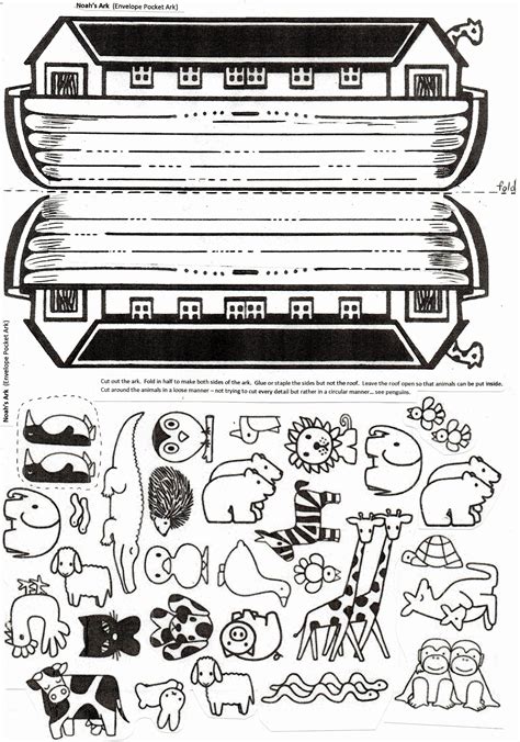 Noah's Ark Craft Printable - Printable Templates