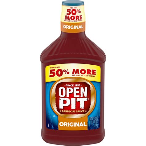Open Pit Blue Label Original Barbecue Sauce, Value Size, 42 oz ...