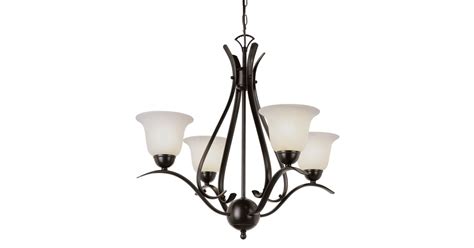 Trans Globe Lighting 9280 BN 4 Light Up Lighting Chandelier from the ...