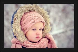 Cute Baby Poster with A4 Size Frame F-641 Paper Print - Nature, Quotes ...