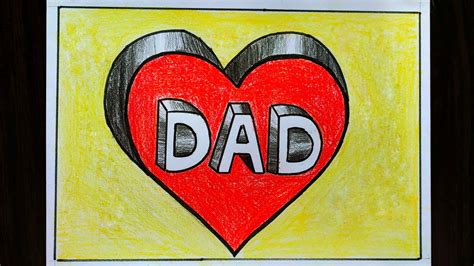 Father's Day Drawing - Easy Drawings For Father S Day Creative Art ...