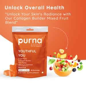 Buy PURNA SUPERFRUITS COLLAGEN MIXED FRUIT FLAVOR GUMMIES FOR HAIR AND ...