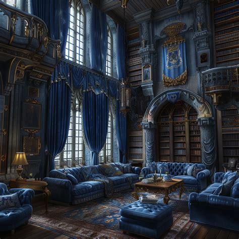Ravenclaw Bedroom Design Ideas with MidJourney AI Inspiration