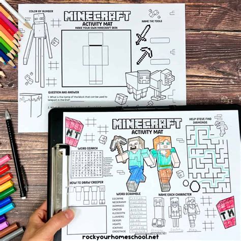 7 Free Minecraft Printables for Fun Activities with Kids - Rock Your ...