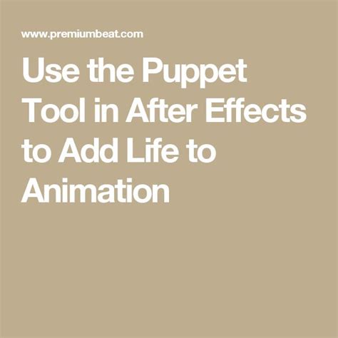 Image result for After Effects Puppet Animation