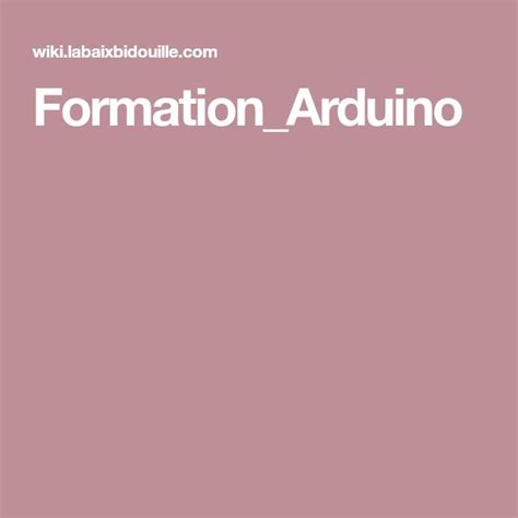 Formation Sur L'Arduino 的图像结果