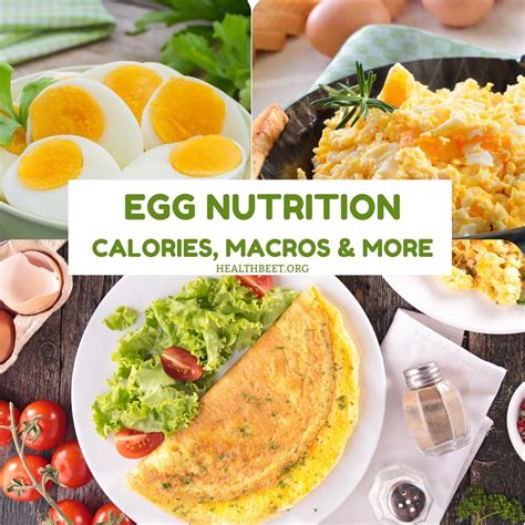 Egg Nutrition- Calories, macros and more - Health Beet