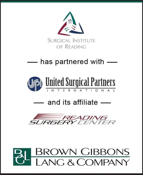 BGL Advises Surgical Institute of Reading in its Partnership with ...